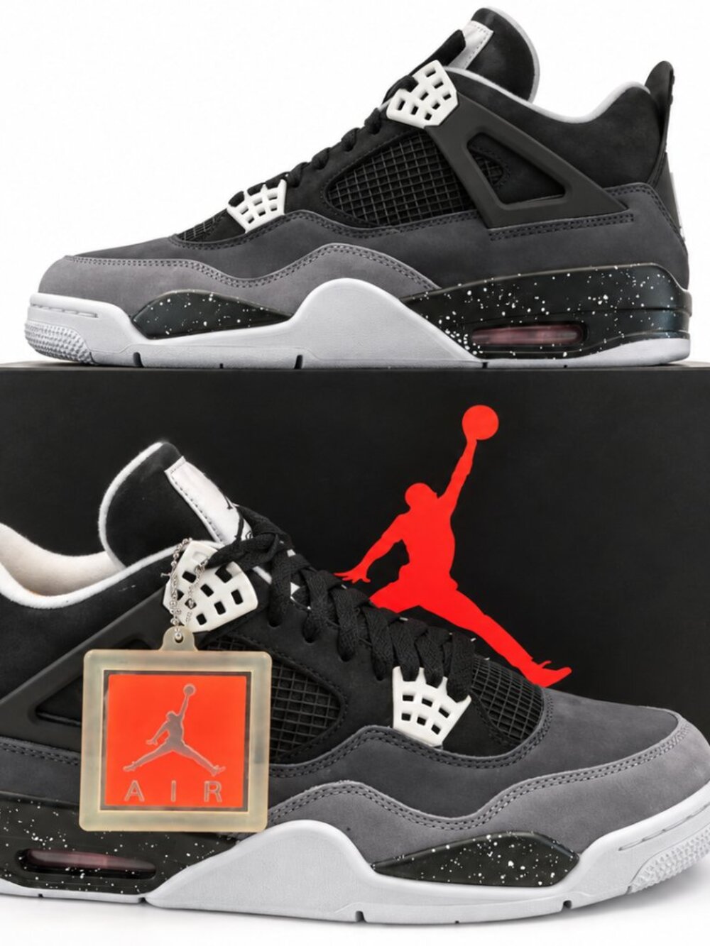 2013 Air Jordan 4 Retro Fear Pack Size 12 DS NEW OG Box + Receipt 626969-030